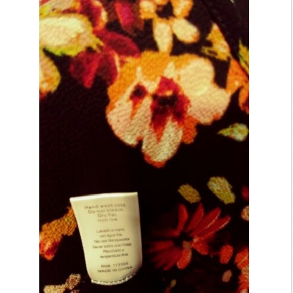 En Creme Women's Dress S Black Multicolor Floral Y2k Cottagecore - Picture 3 of 8